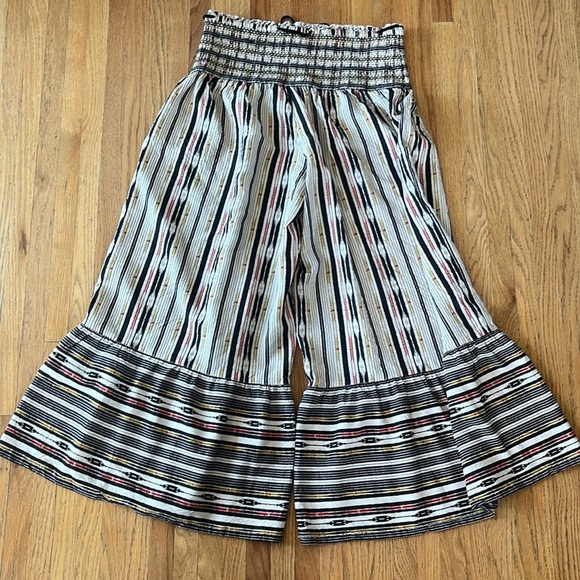 Maeve Anthropologie Zamirah Smocked Wide-Leg Pants - Picture 4 of 5